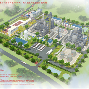 鶴壁昌業(yè)化工有限公司二硫化碳生產(chǎn)建設(shè)項目效果圖